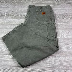 CARHARTT Green Original Dungaree Fit Cargo Pants